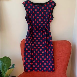Cute Navy and Red marinekko dress w/ pockets sz 38